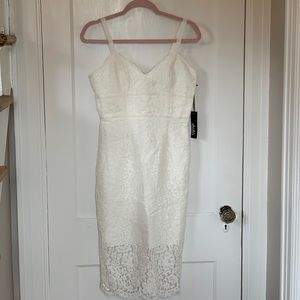 LULUS WHITE LACE DRESS